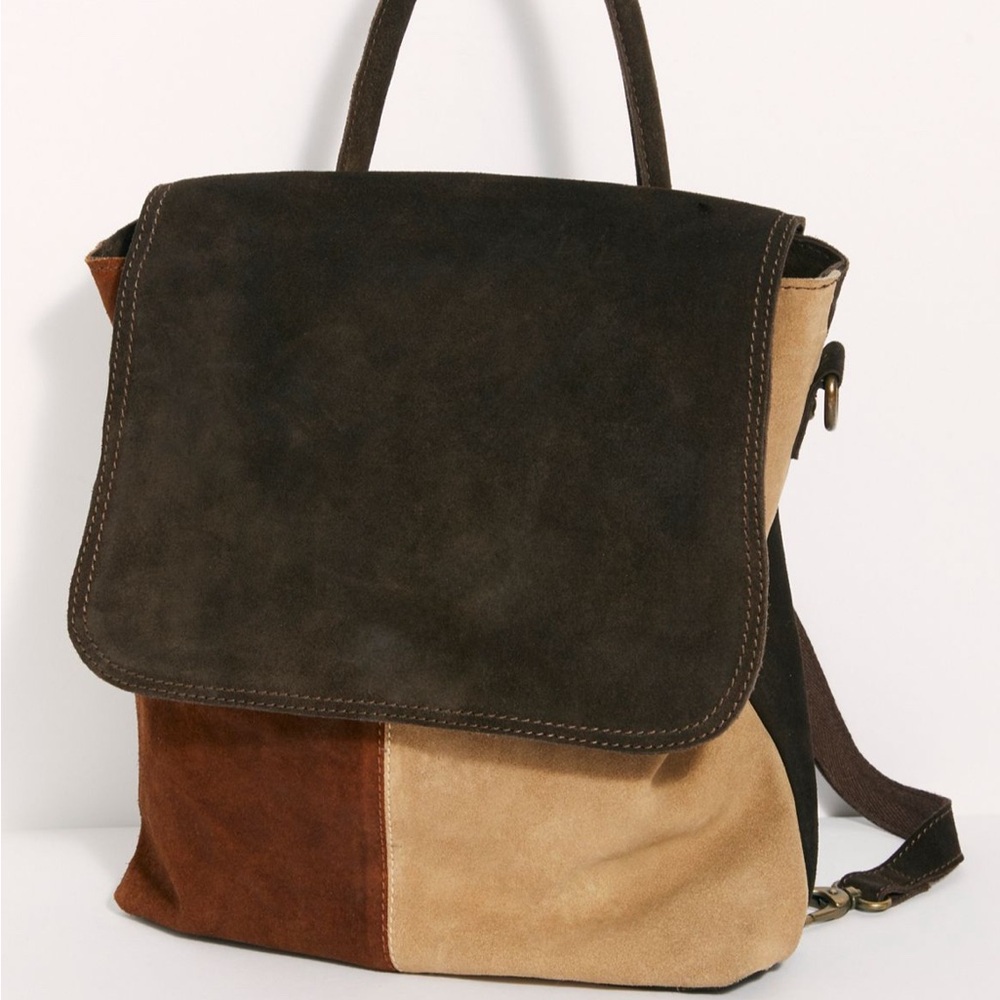 We The Free Paris Convertible Suede Backpack